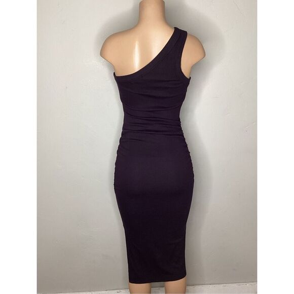 New. Michael Stars purple one shoulder midi. Small. Retails $119 - Picture 4 of 9